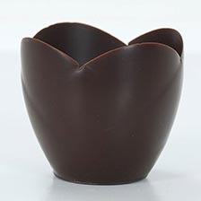 Tulip Cup, Medium - Dark Chocolate 3" Diameter