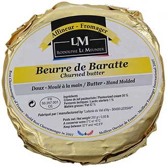 Beurre de Baratte Doux (Unsalted) - Plaquettes