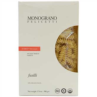 Kamut Fusilli (single varietal pasta)